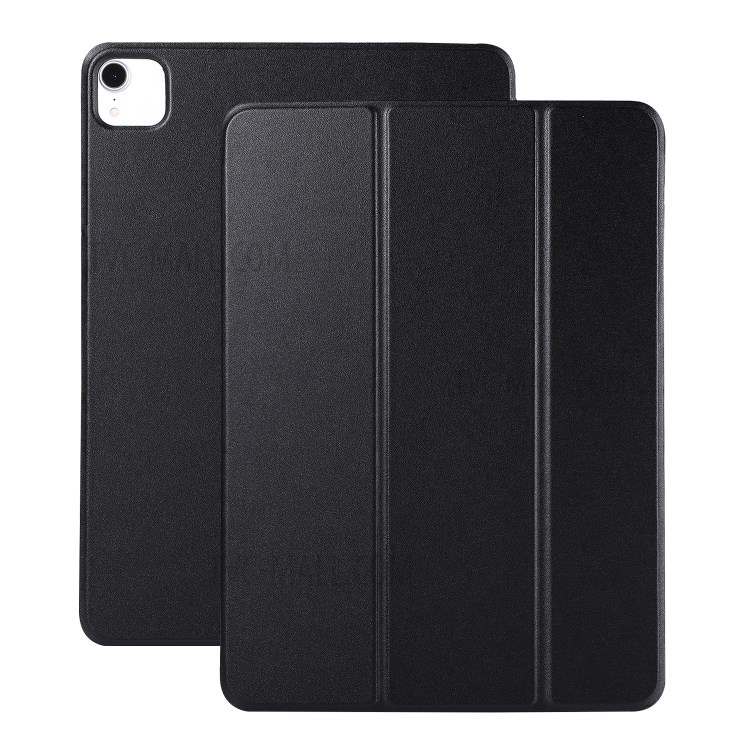 Hard PC + PU Leather Auto-Absorbed Tablet Cover Shell for iPad Pro 11-inch (2018)/(2020)/Air (2020) - Black-1