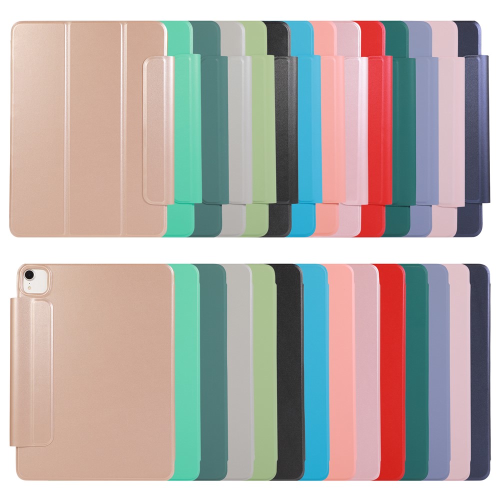 Hard PC + PU Leather Tablet Cover Shell with Magnetic Buckle for iPad Pro 12.9-inch (2018)/(2020) - Midnight Green-11