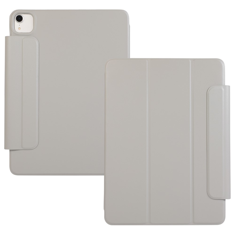 Hard PC + PU Leather Tablet Cover Shell with Magnetic Buckle for iPad Pro 12.9 (2022) / (2021) / (2018) / (2020) - Grey