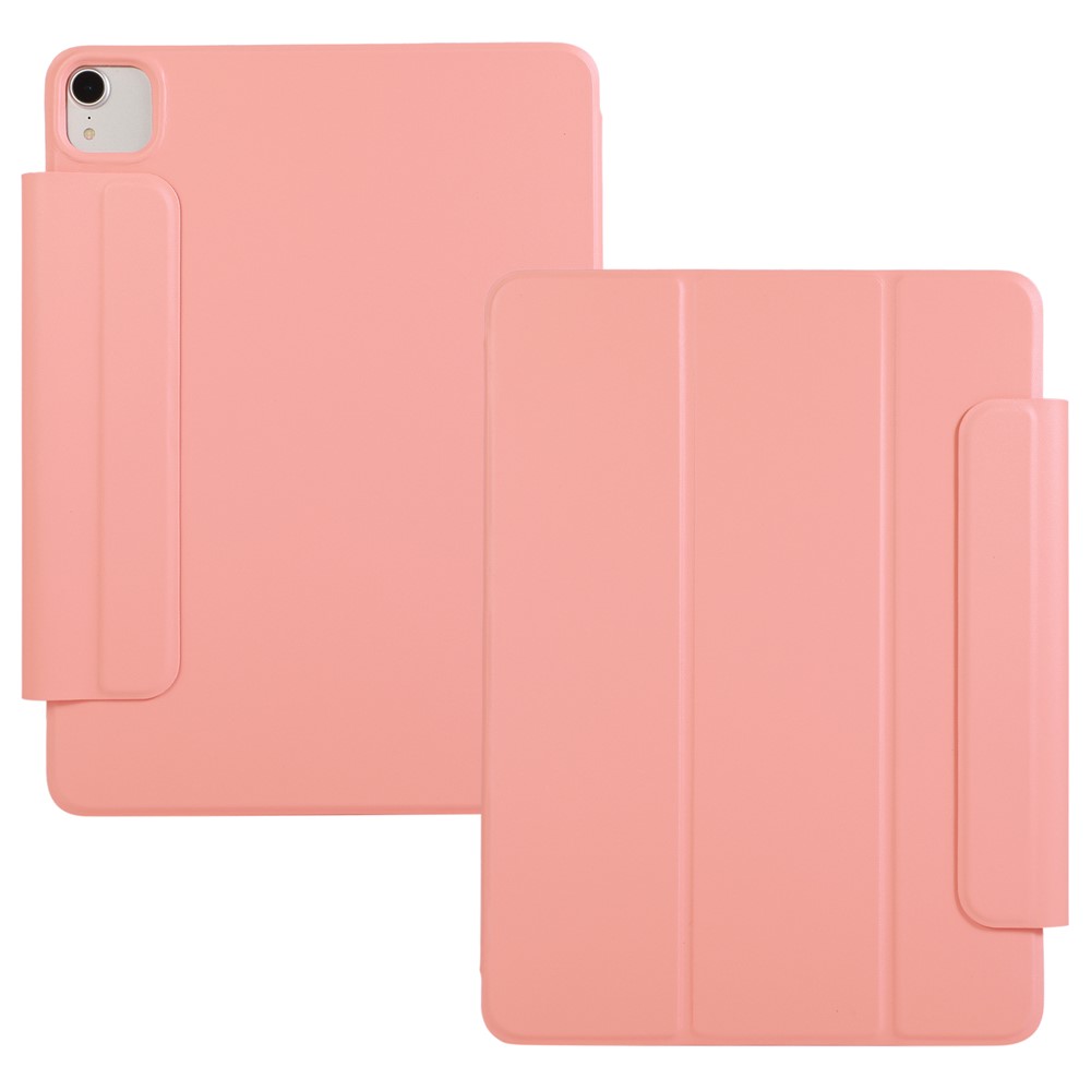 Hard PC + PU Leather Tablet Cover Shell with Magnetic Buckle for iPad Pro 12.9 (2022) / (2021) / (2018) / (2020) - Light Pink