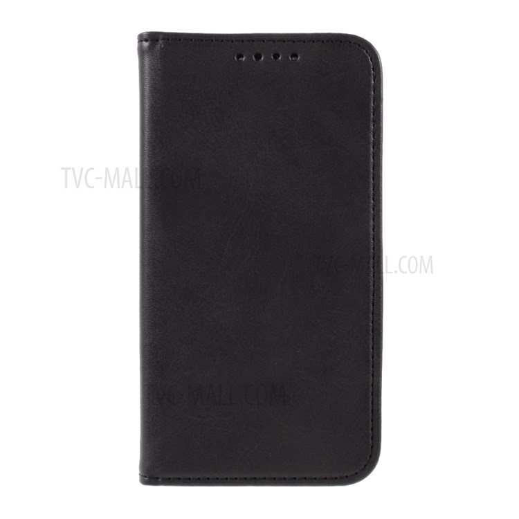 Business Style Leather Phone Cover Shell for iPhone 12 Mini - Black-1