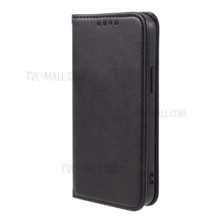 Business Style Leather Phone Cover Shell for iPhone 12 Mini - Black-2