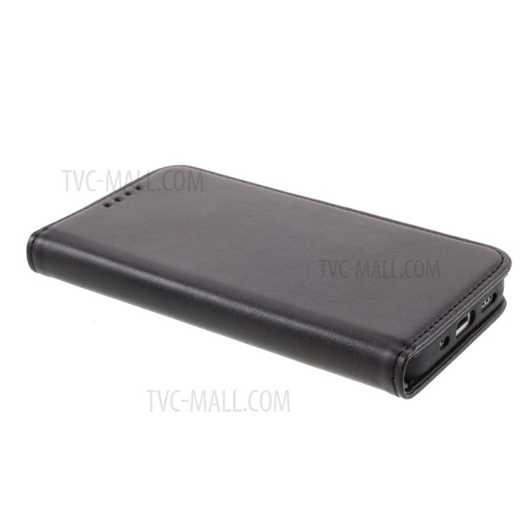 Business Style Leather Phone Cover Shell for iPhone 12 Mini - Black-4