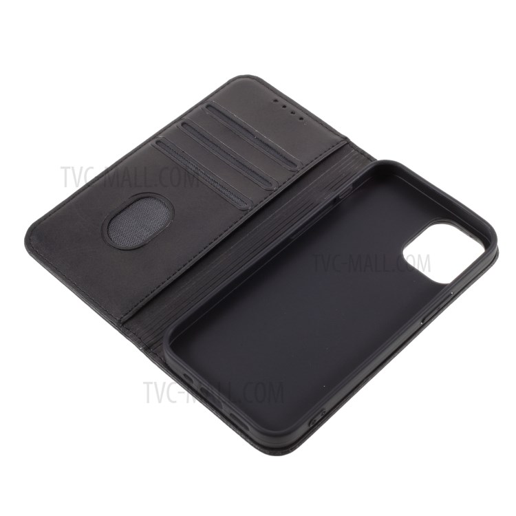 Business Style Leather Phone Cover Shell for iPhone 12 Mini - Black-8