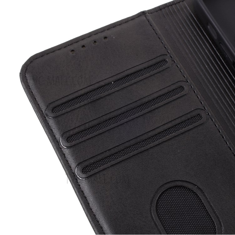 Business Style Leather Phone Cover Shell for iPhone 12 Mini - Black-9