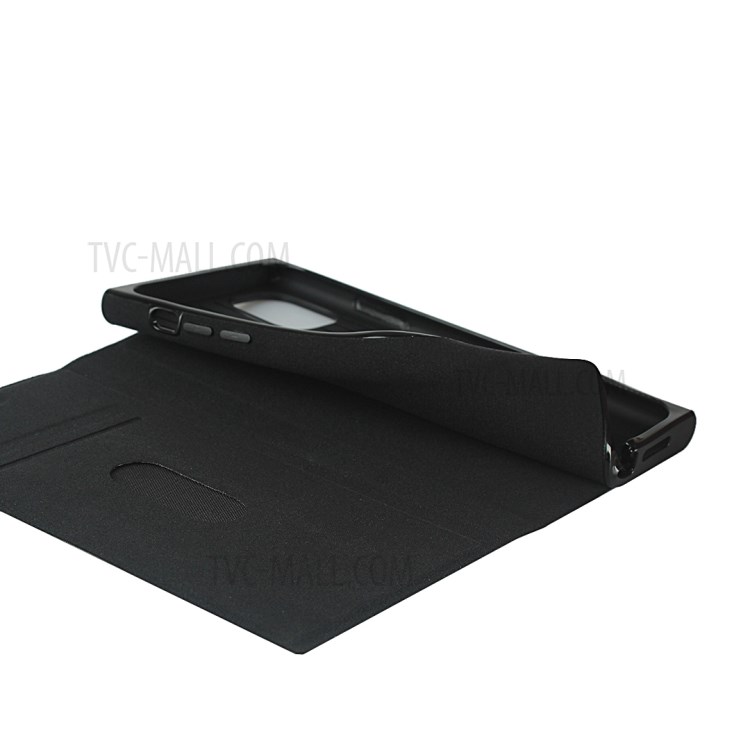 Silky-Feeling TPU + PU Leather Phone Cover for iPhone 11 Pro - Black-9