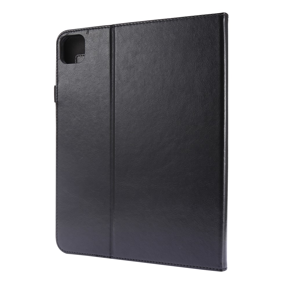 Crazy Horse Textur Zweifache Design Ledertasche Für IPad Air (2020) / IPad Pro 11-Zoll (2020) - Schwarz-3