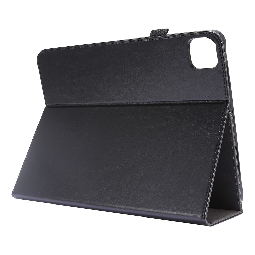 Crazy Horse Textur Zweifache Design Ledertasche Für IPad Air (2020) / IPad Pro 11-Zoll (2020) - Schwarz-5