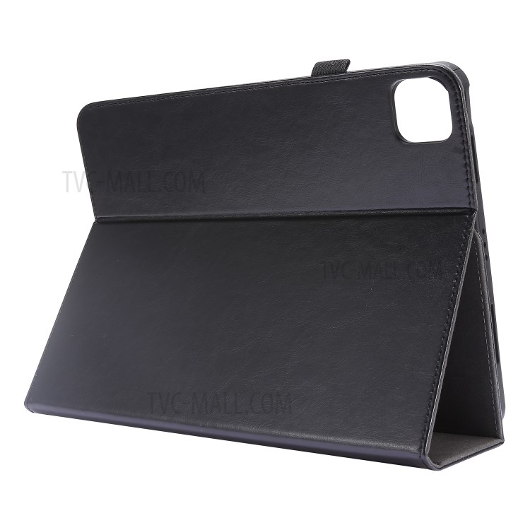 Crazy Horse Texture Two-Fold Design Leather Case for iPad Pro 12.9-inch (2020) - Black-5