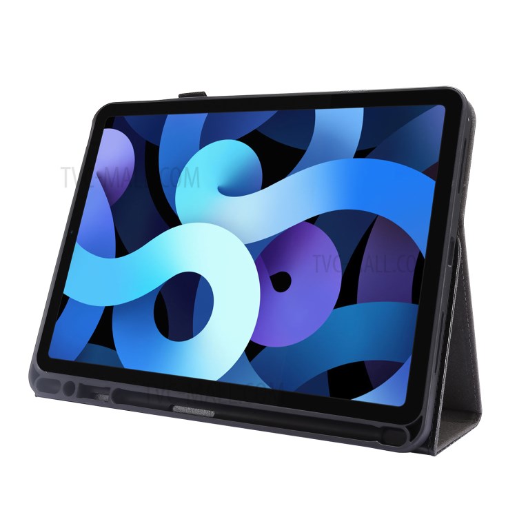 Crazy Horse Texture Two-Fold Design Leather Case for iPad Pro 12.9-inch (2020) - Black-7