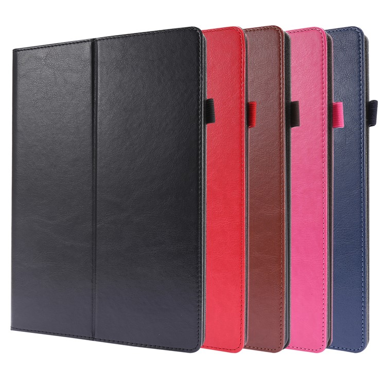 Crazy Horse Texture Leather Two-Fold Design Case for iPad 10.2 (2020) - Black-9