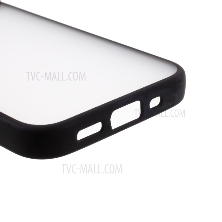 Matte PC + TPU Phone Case with Slide Camera Cover for iPhone 12 Mini - Black-9