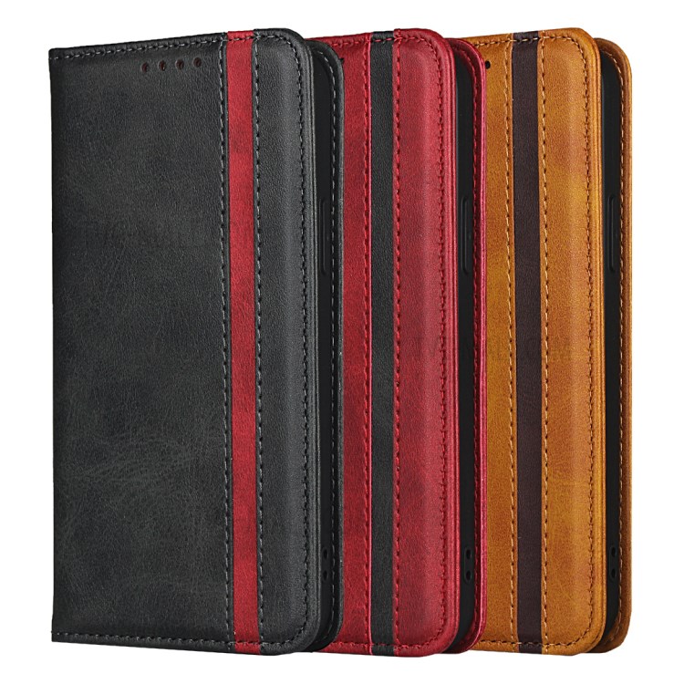 Auto-absorbed Texture Leather Stand Wallet Design Phone Case for iPhone 12 Pro Max - Black-10