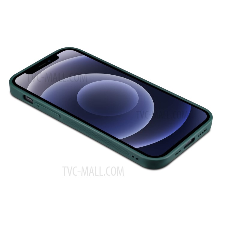 Plating Genuine Leather Coated TPU Case for iPhone 12 Pro - Green-6
