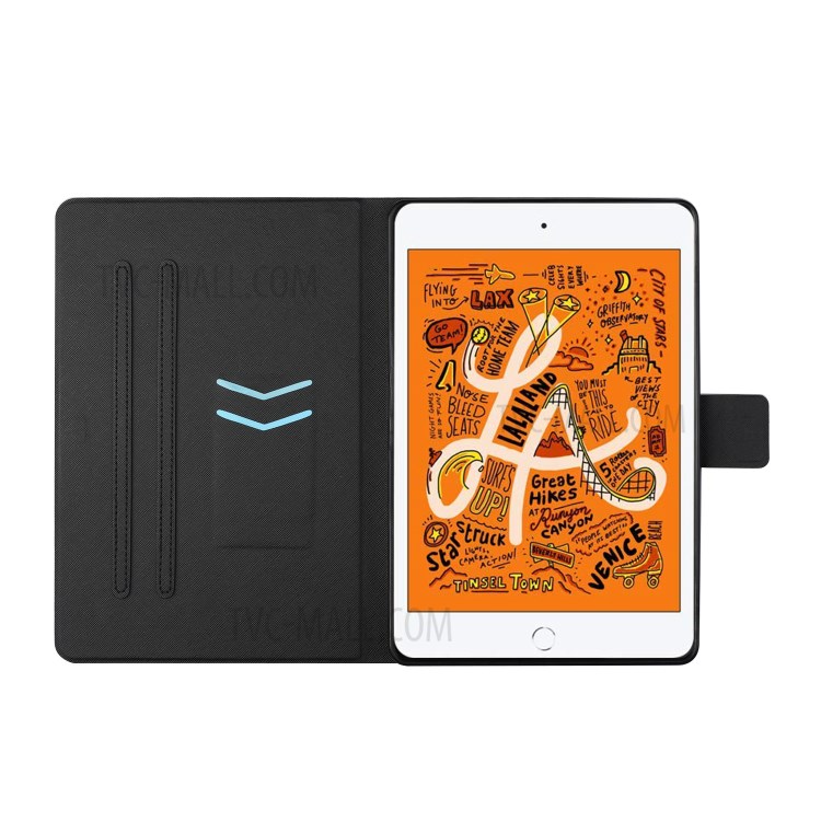 Distinctive Pattern Printing for iPad Mini/Mini 2/mini 3/mini 4/mini (2019) 7.9 inch Card Slots Leather Cover - Elephants and Sunflower-8