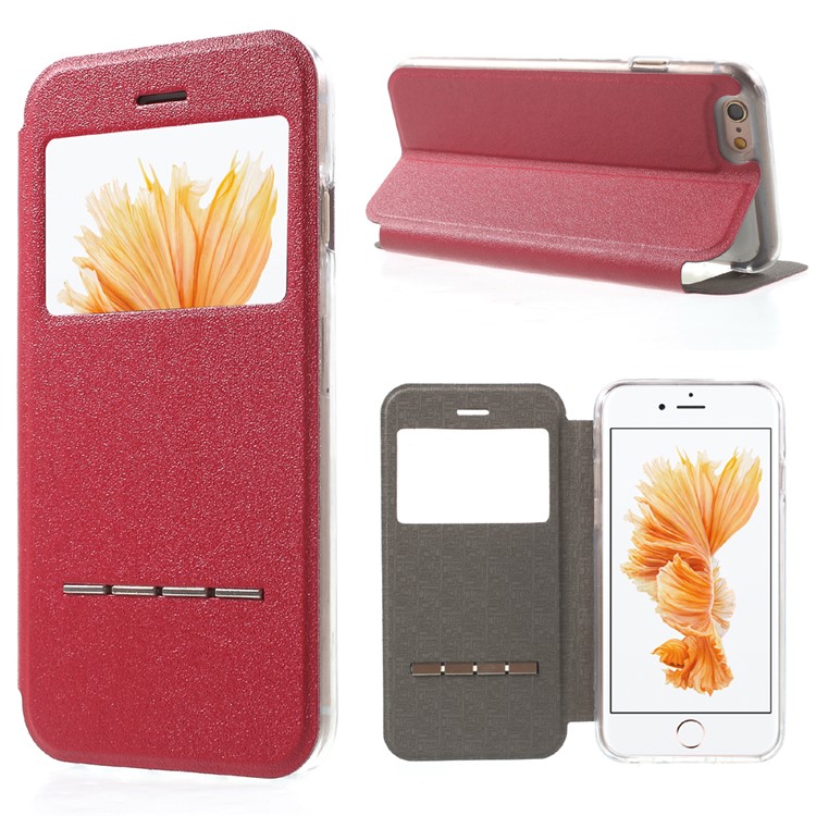 

Slide Answer Stand View Leather Case for iPhone 6s/6 4.7 - Red, iPhone 6s
