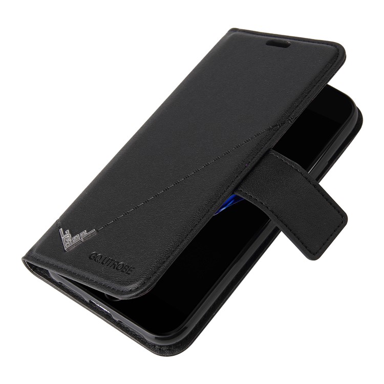 GQ.UTROBE Rectangular Metal Decor Stand Leather Cover for iPhone SE (2nd Generation)/8/7 - Black-3