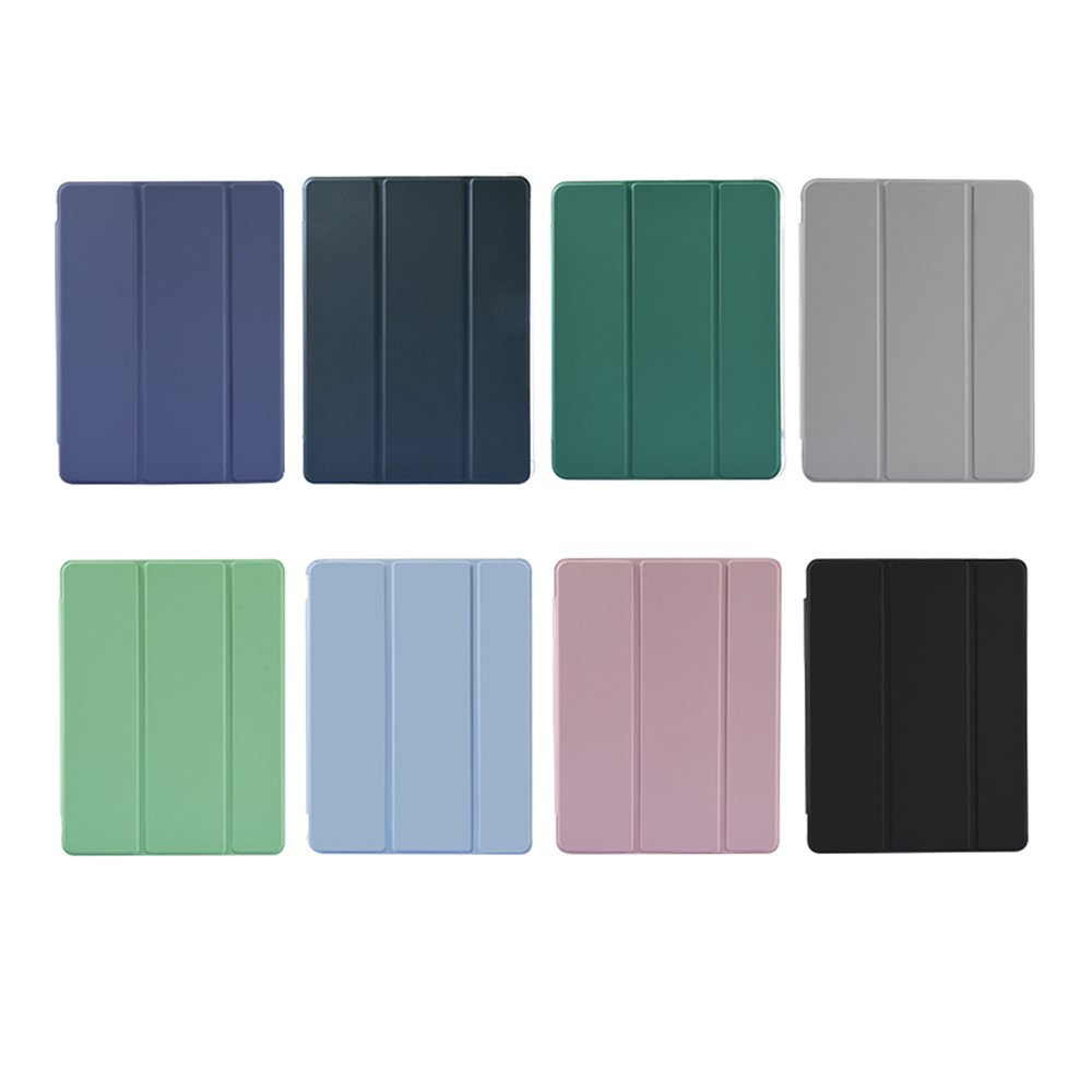 Leather Cover + Transparent TPU Inner Case with Pen Slot for iPad Air (2020)/Pro 11-inch (2018) - Light Green-8