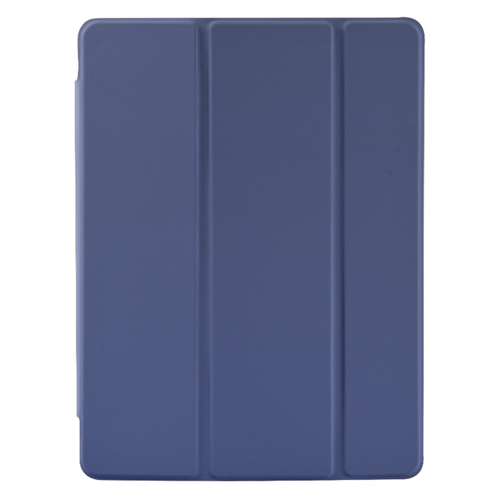 Leather Cover + Transparent TPU Inner Case with Pen Slot for iPad Air (2020)/Pro 11-inch (2018) - Blue