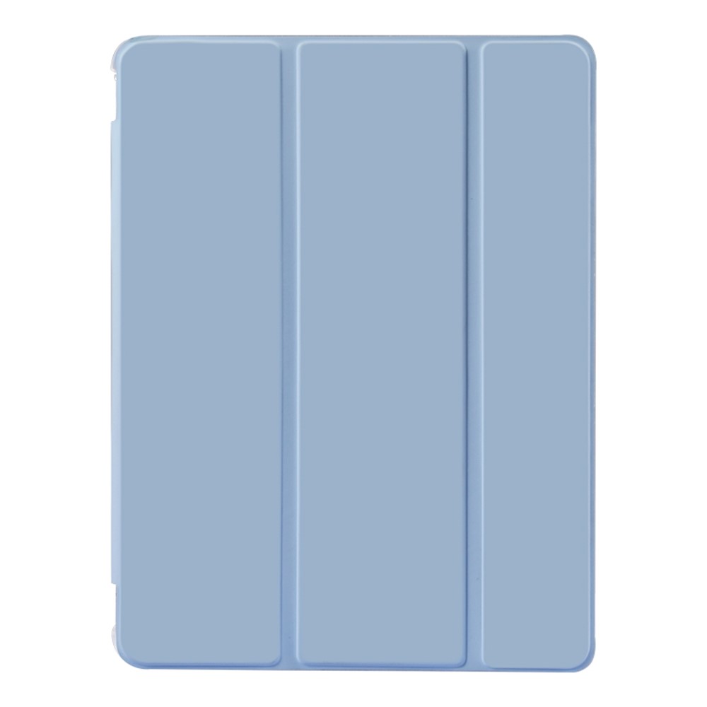 Auto-Sleep-and-Wake Function Leather Cover + Transparent TPU Inner Case with Pen Slot for iPad Pro 12.9 (2022) / (2021) / (2020) - Baby Blue