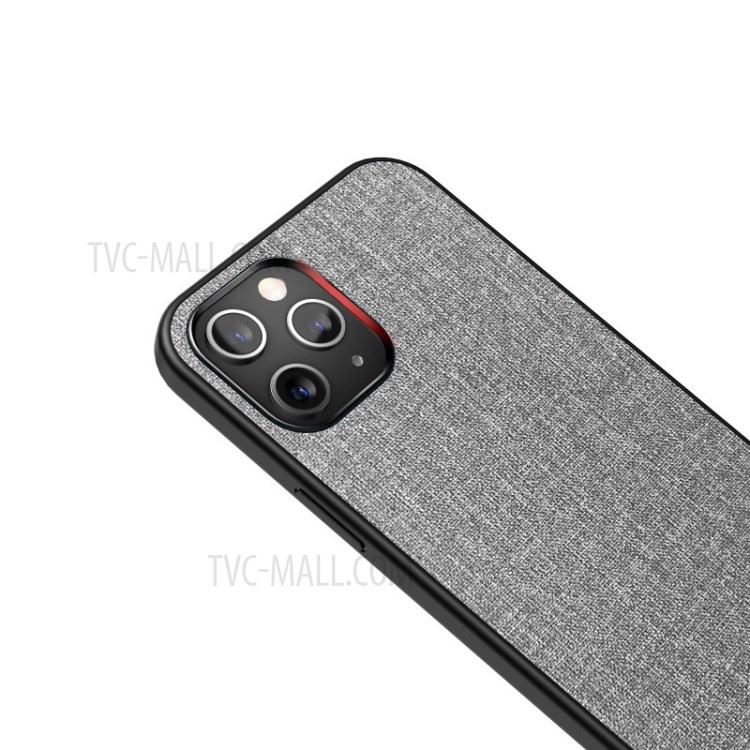 Cloth Texture TPU+PC Magnetic Case for iPhone 12 Pro Max - Grey-2