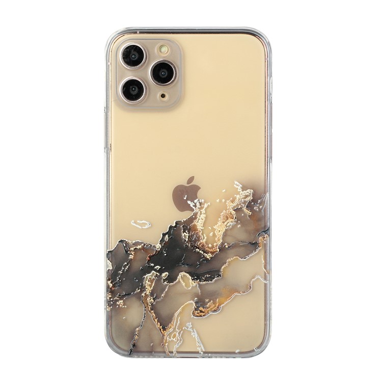 Precise Hole Opening Straight Edge Marble Pattern Soft TPU Case for iPhone 11 Pro - Style A-1