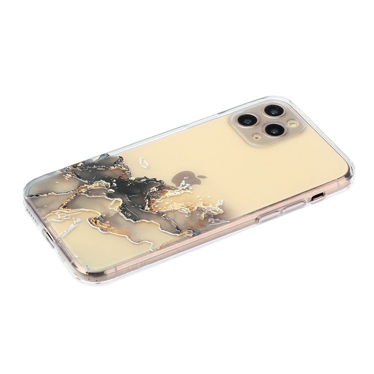 Precise Hole Opening Straight Edge Marble Pattern Soft TPU Case for iPhone 11 Pro - Style A-3