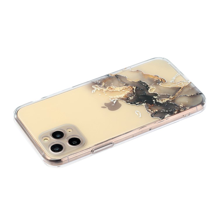 Precise Hole Opening Straight Edge Marble Pattern Soft TPU Case for iPhone 11 Pro - Style A-4