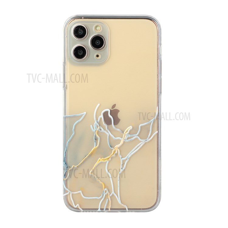Straight Edge Precise Hole Opening Marble Pattern Soft TPU Case for iPhone 11 Pro Max - Style A-1