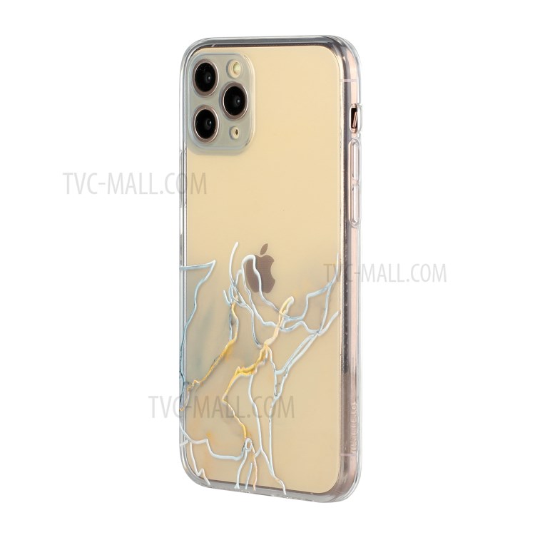 Straight Edge Precise Hole Opening Marble Pattern Soft TPU Case for iPhone 11 Pro Max - Style A-2