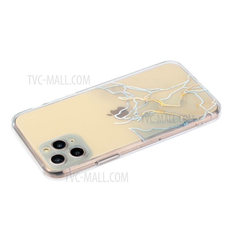 Straight Edge Precise Hole Opening Marble Pattern Soft TPU Case for iPhone 11 Pro Max - Style A-4