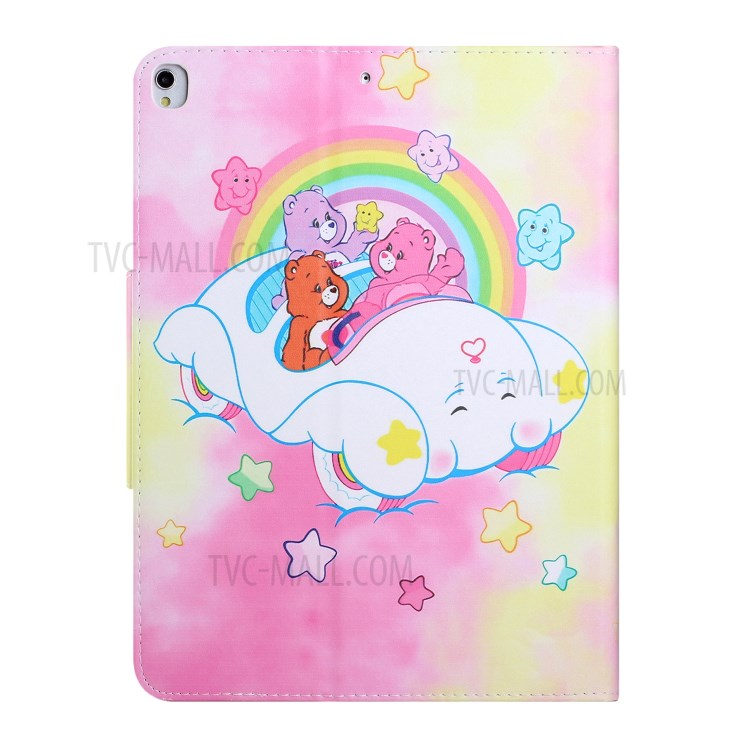 Pattern Printing Wallet Stand Leather Case for iPad Air (2013)/Air 2/Pro 9.7 inch (2016)/9.7-inch (2017)/9.7-inch (2018) - Rainbow and Bear-2