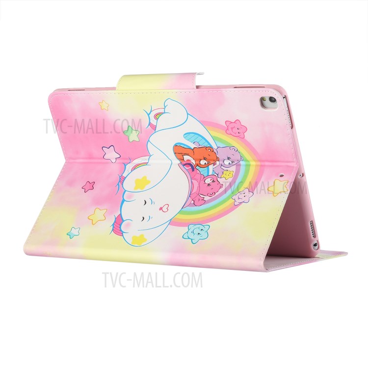 Pattern Printing Wallet Stand Leather Case for iPad Air (2013)/Air 2/Pro 9.7 inch (2016)/9.7-inch (2017)/9.7-inch (2018) - Rainbow and Bear-3