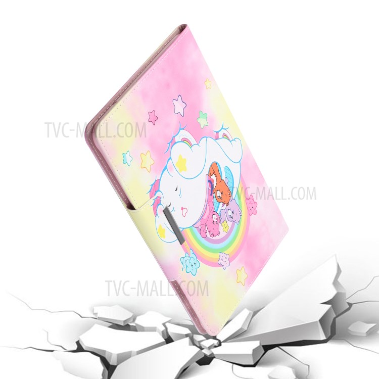 Pattern Printing Wallet Stand Leather Case for iPad Air (2013)/Air 2/Pro 9.7 inch (2016)/9.7-inch (2017)/9.7-inch (2018) - Rainbow and Bear-6