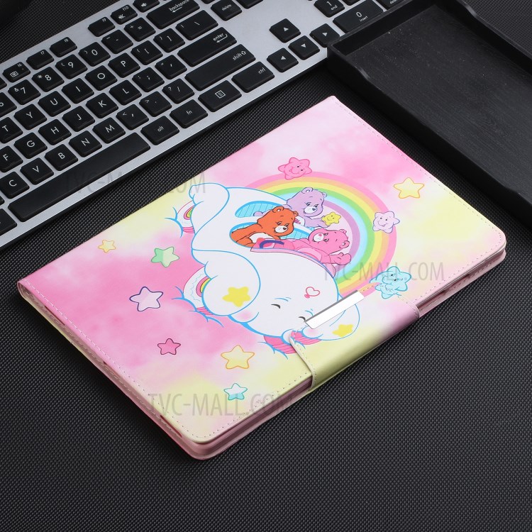 Pattern Printing Wallet Stand Leather Case for iPad Air (2013)/Air 2/Pro 9.7 inch (2016)/9.7-inch (2017)/9.7-inch (2018) - Rainbow and Bear-7