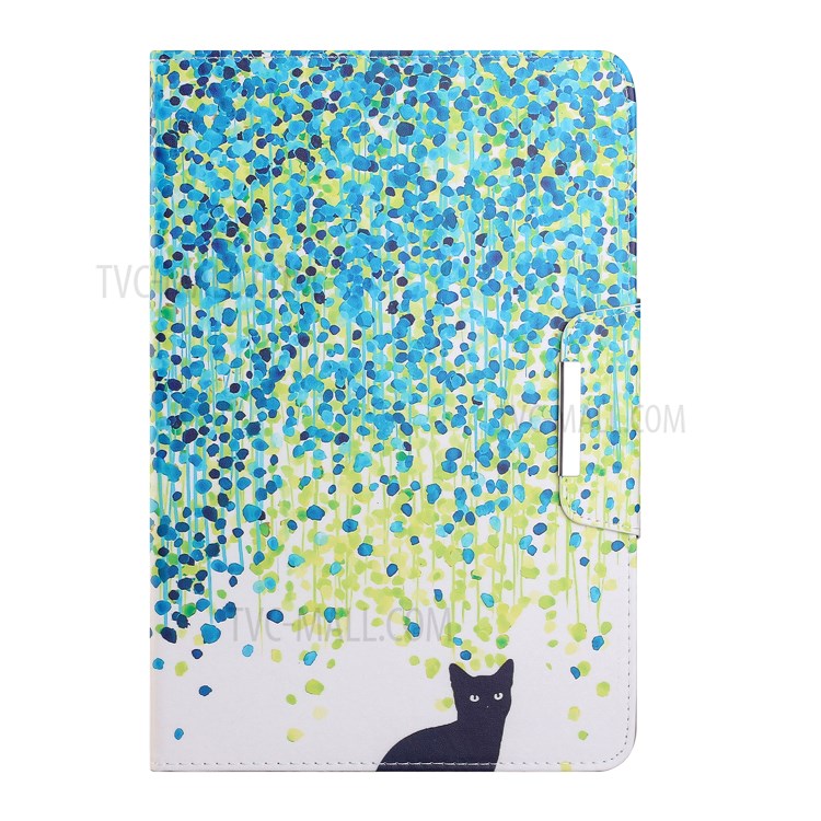 Auto-Sleep-and-Wake Function Pattern Printing Leather Wallet Stand Protective Case for iPad Air (2020)/Pro 11-inch (2020) - Black Cat-2