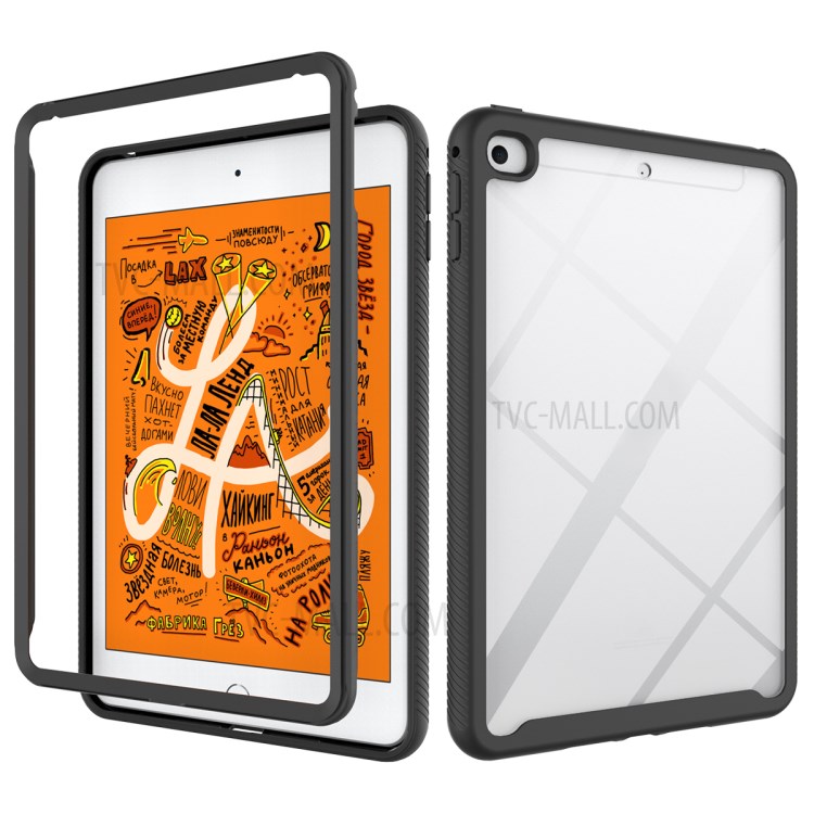 TPU + PC Hybrid Shockproof Protective Tablet Case Shell for iPad mini (2019) 7.9 inch/mini 4 - Black-1