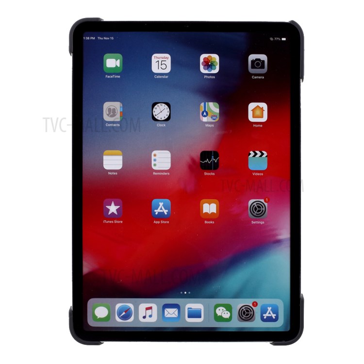 Drop Absorption Soft Silicone Case with Kickstand for iPad Air (2020)/Pro 11-inch (2020)/Pro 11-inch (2018) - Black-3