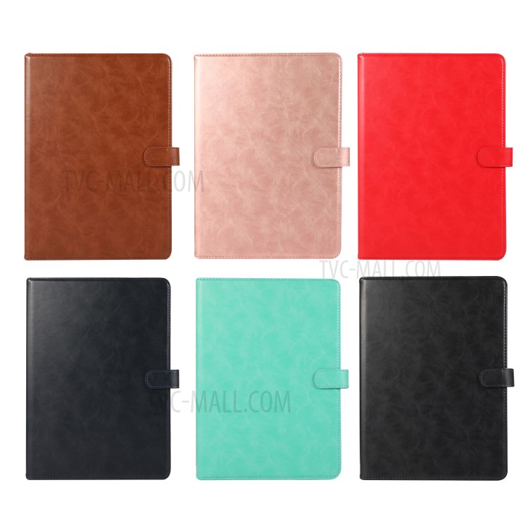 Anti-Drop PU Leather Smart Shell Cover for iPad Air (2020) - Brown-12