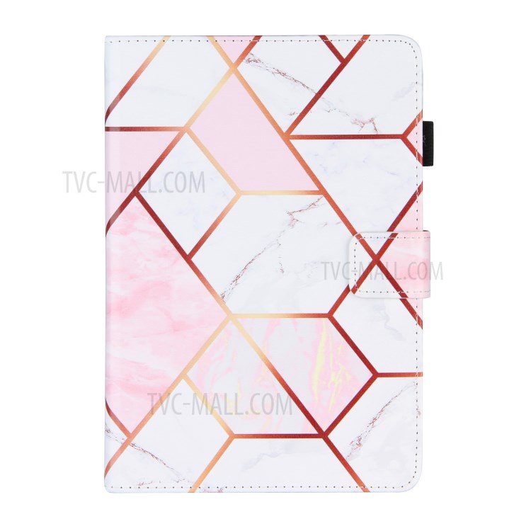 Electroplating Marble Splicing Tablet Cover Case for iPad mini/mini 2/mini 3/mini 4/mini (2019) 7.9 inch - Pink-2