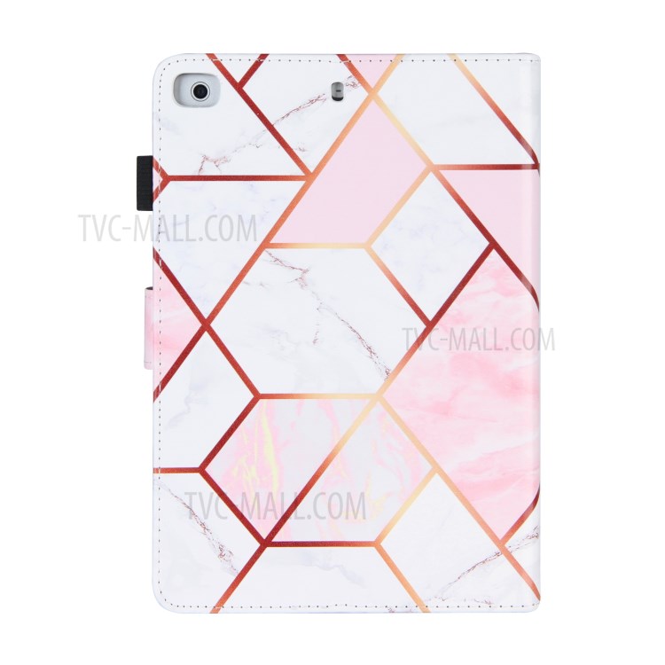 Electroplating Marble Splicing Tablet Cover Case for iPad mini/mini 2/mini 3/mini 4/mini (2019) 7.9 inch - Pink-3