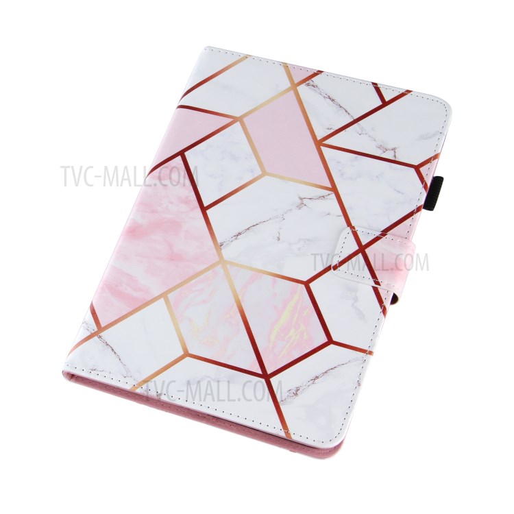 Electroplating Marble Splicing Tablet Cover Case for iPad mini/mini 2/mini 3/mini 4/mini (2019) 7.9 inch - Pink-5