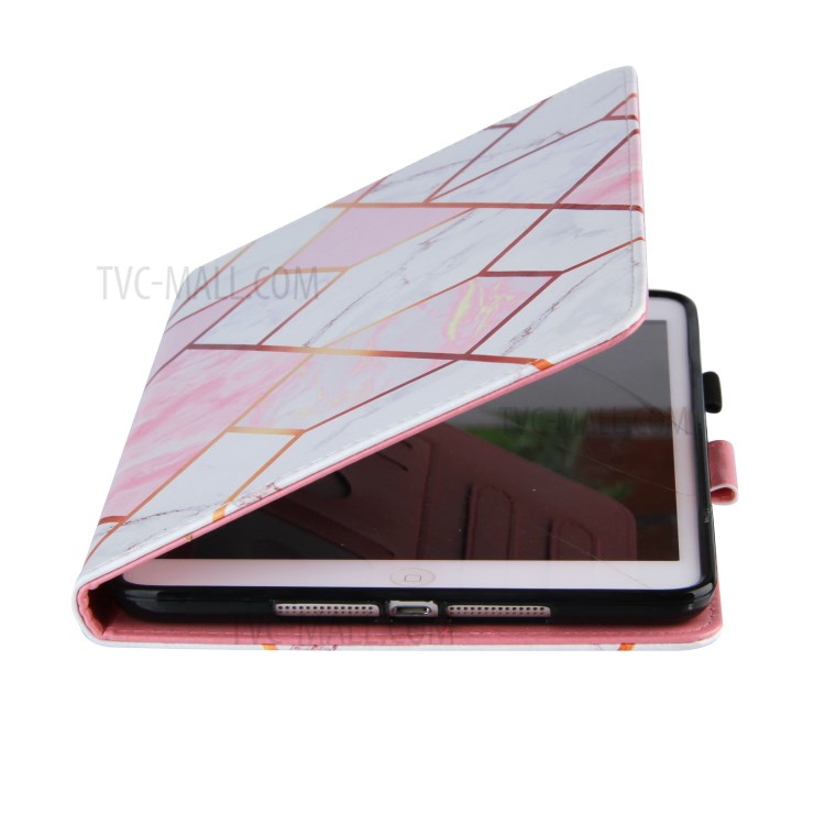 Electroplating Marble Splicing Tablet Cover Case for iPad mini/mini 2/mini 3/mini 4/mini (2019) 7.9 inch - Pink-7