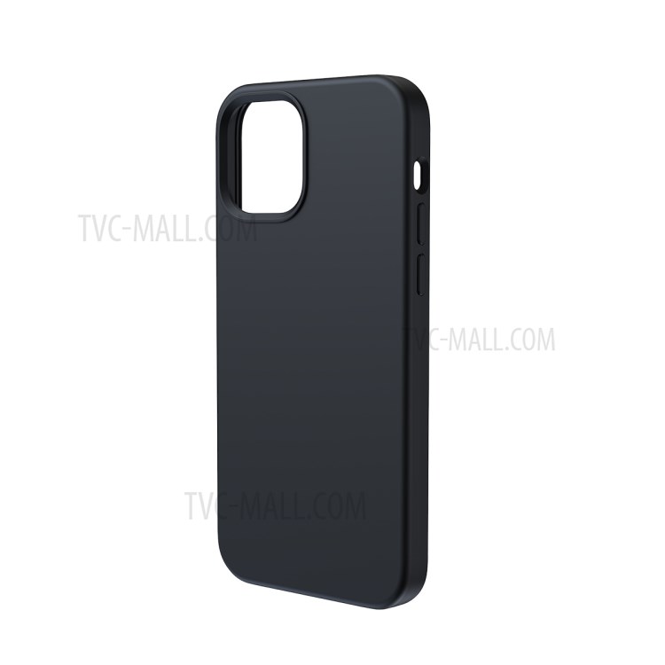 BASEUS Liquid Silica Gel Magnetic Attraction Phone Case for iPhone 12 mini - Black-2