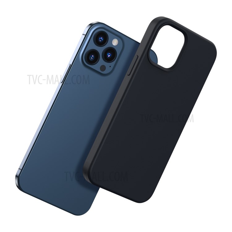 BASEUS Liquid Silica Gel Magnetic Suction Phone Case for iPhone 12/12 Pro - Black-10