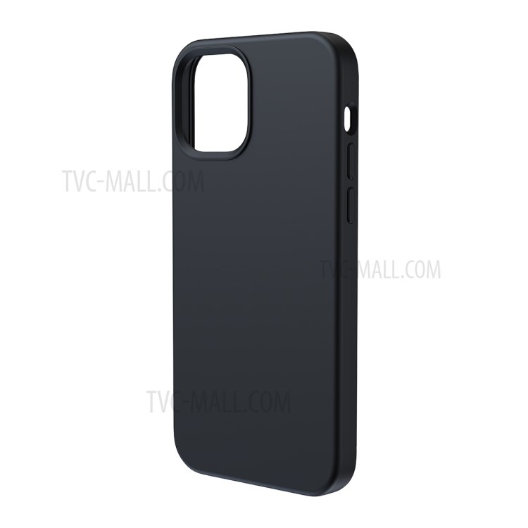 BASEUS Liquid Silica Gel Magnetic Suction Phone Case for iPhone 12/12 Pro - Black-8