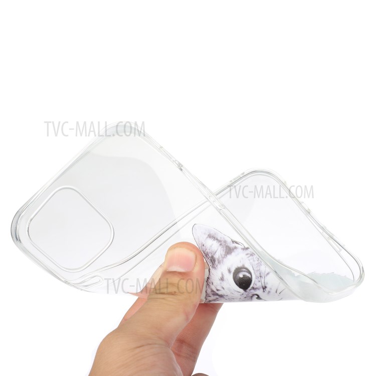 Pattern Printing Design TPU Phone Case for iPhone 12 Mini - Cat-3