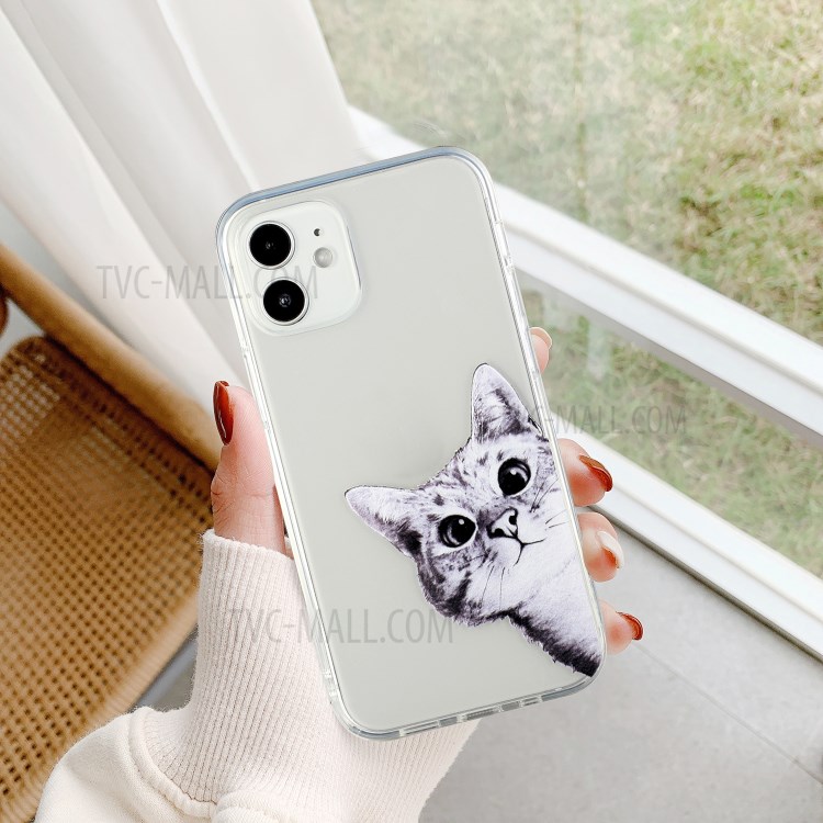 Pattern Printing Design TPU Phone Case for iPhone 12 Mini - Cat-5