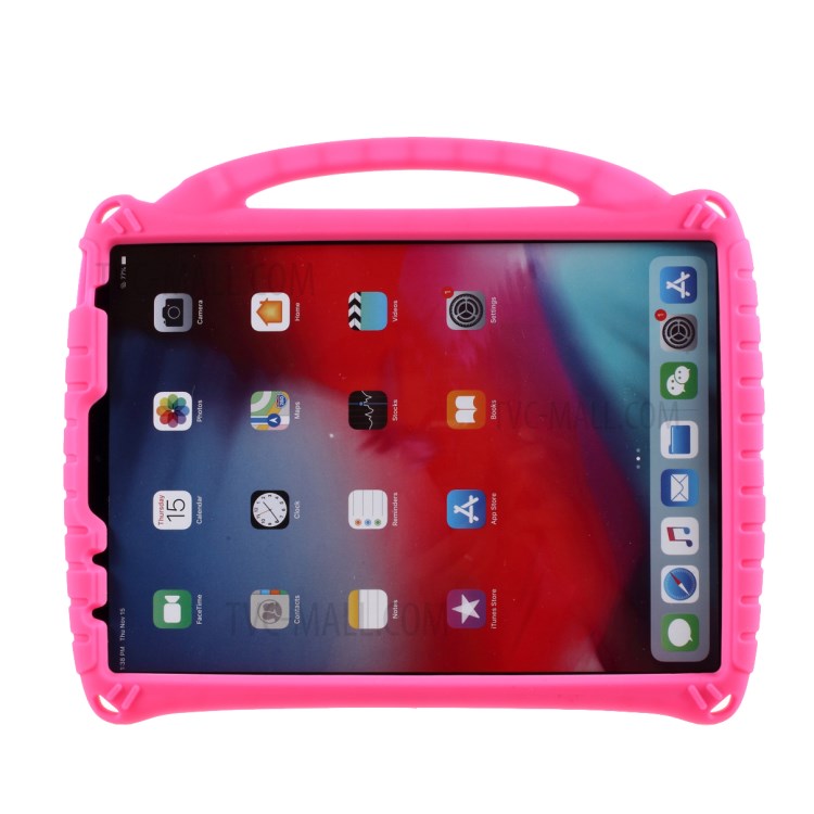 Shockproof Silicone Protector Tablet Kickstand Case for iPad Pro 11-inch (2018) / iPad Pro 11-inch (2020) / iPad Air (2020) - Rose-3