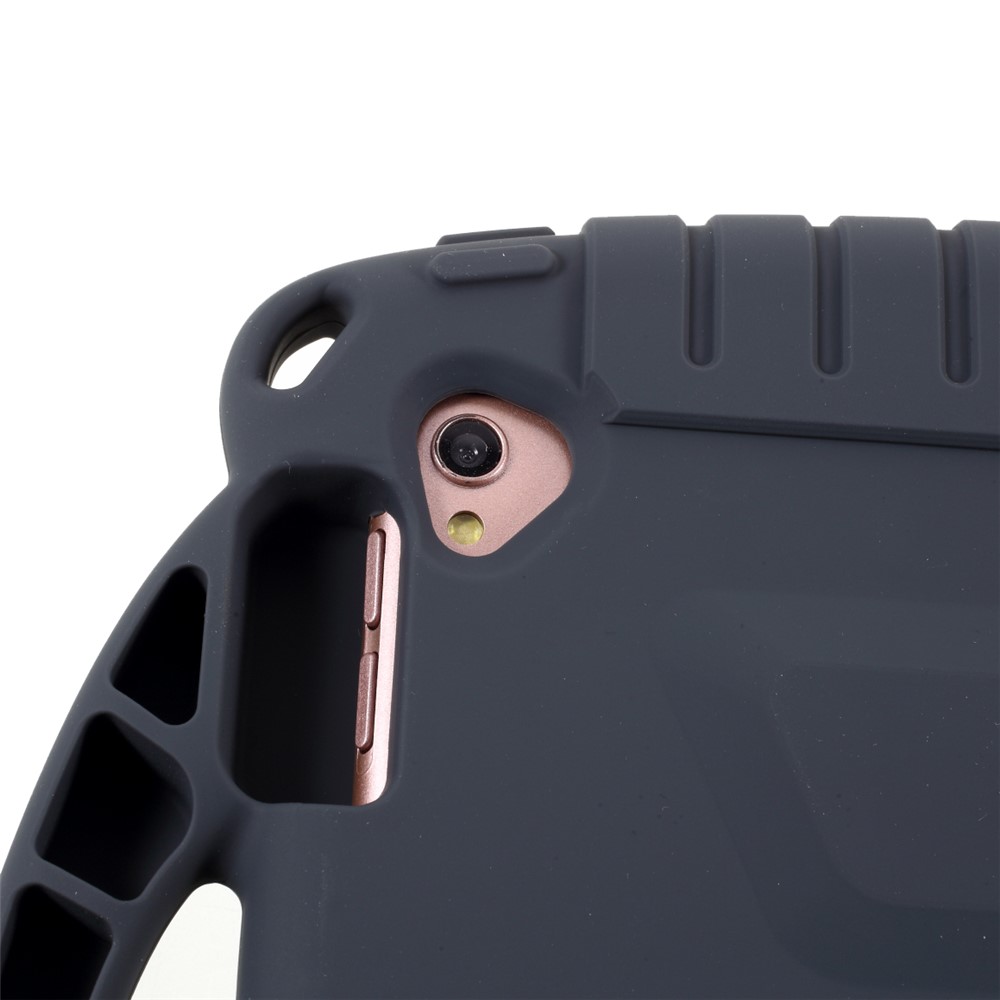 caso de kickstand do protetor de silicone à prova de choque para ipad 10.2 (2020)/(2019) / ipad pro 10,5 polegadas (2017) / ipad air 10,5 polegadas (2019) - preto